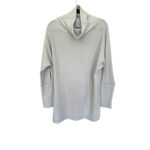 We the Free Free People Ribbed Waffle Turtleneck Tunic Sweater Dress Size Small - Picture 1 of 7